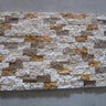 Miami Light Rustic Tumbled Travertine 1x2 Split Face Mosaic - MosaicBros.com