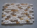 Miami Light Rustic Tumbled Travertine 1x2 Split Face Mosaic - MosaicBros.com