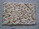 Miami Light Rustic Tumbled Travertine 1x2 Split Face Mosaic - MosaicBros.com