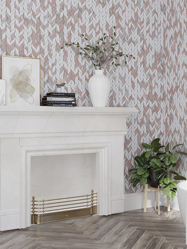 LOFOTEN Thassos, Norway Rose Mosaic Tile - MosaicBros.com