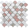 OSLO Thassos, Norway Rose Mosaic Tile - MosaicBros.com