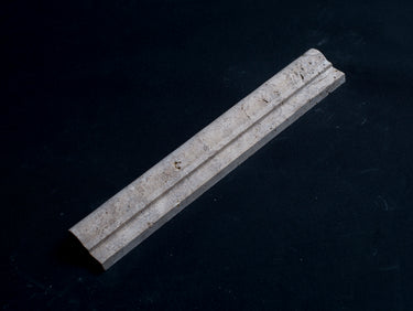 Lunar Noce Travertine 2x12 Ogee Edge Honed and Unfilled - MosaicBros.com
