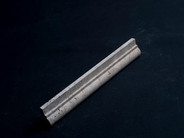 Lunar Noce Travertine 2x12 Ogee Edge Honed and Unfilled - MosaicBros.com