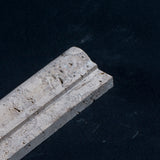 Lunar Noce Travertine 2x12 Ogee Edge Honed and Unfilled - MosaicBros.com