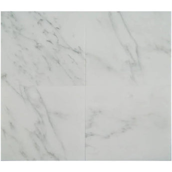 Asian Statuary (Oriental White) Marble 12x12 Honed Tile - MosaicBros.com