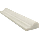 Asian Statuary (Oriental White) Marble 2x12 1 Step Chairrail Polished.