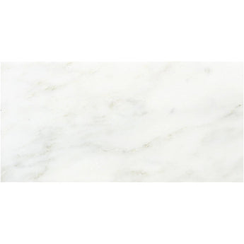 Asian Statuary (Oriental White) Marble 12x24 Polished Tile.