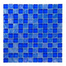 Crystal Aqua Osaka Deep Blue 1x1 Glass Mosaic Tile - MosaicBros.com
