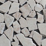 Cappuccino Pebble Tumbled Marble Mosaic Tile - MosaicBros.com