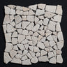 Ivory Travertine Pebbles Tumbled Mosaic - MosaicBros.com
