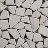 Ivory Travertine Pebbles Tumbled Mosaic - MosaicBros.com