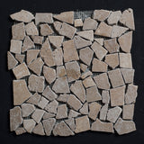 Lunar Noce Travertine Pebble Tumbled Mosaic - MosaicBros.com