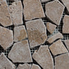 Lunar Noce Travertine Pebble Tumbled Mosaic - MosaicBros.com