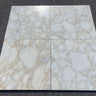 Calacatta Gold Giorgio 18x18 polished natural stone tile from RN, showcasing elegant white and gold veined marble surface