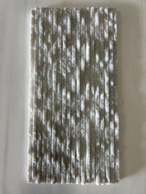 Ice White 6x12 3D Split Face Marble Tile by RN, showcasing textured natural stone with a sleek ice white finish.