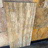 Italian Vein Cut Travertine natural stone tile in 18x36 size, filled and honed, by RN, showcasing smooth, elegant surface and veined pattern.