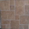 Noce Travertine Brushed and Chiseled Versailles Pattern Tile (French Pattern) - MosaicBros.com