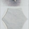 Carrara Carina Ania 10.65" x 3/8" Hexagon Waterjet Honed Mosaic Tile - MosaicBros.com