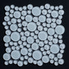 Light Blue Random Glass Bubbles Mosaic Tile - MosaicBros.com