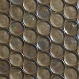 Clear Penny Round Sizes Bubble Glass Mosaic Tile - MosaicBros.com