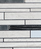 Stainless Steel Glass and Haisa Marble Combination Glass Mosaic Tile - MosaicBros.com