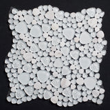 Cloud Pebble Random Sizes Marble Hearts Bubble Glass Mosaic Tile (Copy) - MosaicBros.com