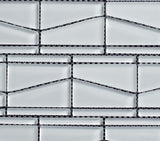 Cloud Random Shape Rectangle Marble Glass Mosaic Tile - MosaicBros.com