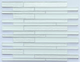 Glass Frosted Super White Multi Size Glass Mosaic Tile (Copy) - MosaicBros.com