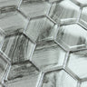 Grey Wood Look Glass 2” Hexagon Glass Mosaic Tile - MosaicBros.com