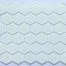 Super White 2” Hexagon Glass Mosaic Tile - MosaicBros.com