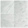 Polished Bianco Mare marble tile with 24x24 inch size, showcasing smooth, elegant white marble surface for flooring or wall use.