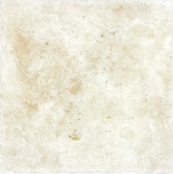 18 x 18 Unfilled Brushed Ivory Travertine Tile - MosaicBros.com