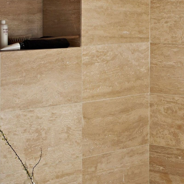 Ivory Travertine Vein Cut 12x24 Honed Tile - MosaicBros.com