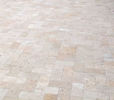 Ivory Travertine 6x12 Paver Tumbled - MosaicBros.com