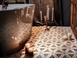 FRUILI Calacatta Gold/Glaicer Terrazzo/Atlantic Gray Mix Mosaic Tile - MosaicBros.com