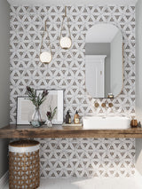 FRUILI Calacatta Gold/Glaicer Terrazzo/Atlantic Gray Mix Mosaic Tile - MosaicBros.com