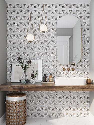 FRUILI Calacatta Gold/Glaicer Terrazzo/Atlantic Gray Mix Mosaic Tile - MosaicBros.com