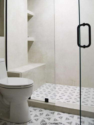 FRUILI Calacatta Gold/Glaicer Terrazzo/Atlantic Gray Mix Mosaic Tile - MosaicBros.com