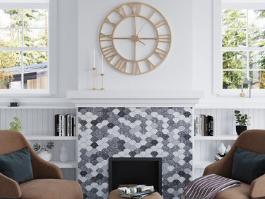 RIALTO Terrazzo, Carrara Mix Mosaic Tile - MosaicBros.com