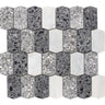 SAN ROCCO Terrazzo, Carrara Mix Mosaic Tile - MosaicBros.com