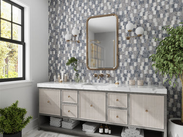 REZZONICO Terrazzo, Carrara Mix Mosaic Tile - MosaicBros.com