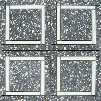 SAN MARCO Terrazzo, Dolomite Mix Mosaic Tile - MosaicBros.com