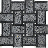 CONTARINI Terrazzo, Dolomite, Black Limestone Mix Mosaic Tile - MosaicBros.com