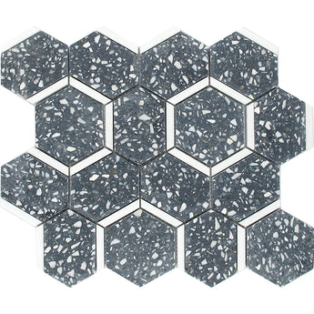 LIDO Terrazzo, Dolomite Mix Mosaic Tile - MosaicBros.com