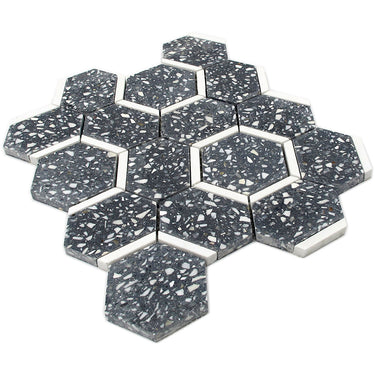 LIDO Terrazzo, Dolomite Mix Mosaic Tile - MosaicBros.com