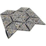 DANIELI Terrazzo, Black Limestone Mix Mosaic Tile - MosaicBros.com