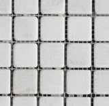 Bianco Carrara Marble 1x1 Tumbled Mosaic Tile - MosaicBros.com