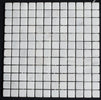 Bianco Carrara Marble 1x1 Tumbled Mosaic Tile - MosaicBros.com