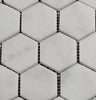2 x 2 Polished Bianco Carrara Marble Hexagon Mosaic Tile - MosaicBros.com