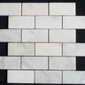 2 x 4 Polished Bianco Carrara Marble Brick Mosaic Tile - MosaicBros.com